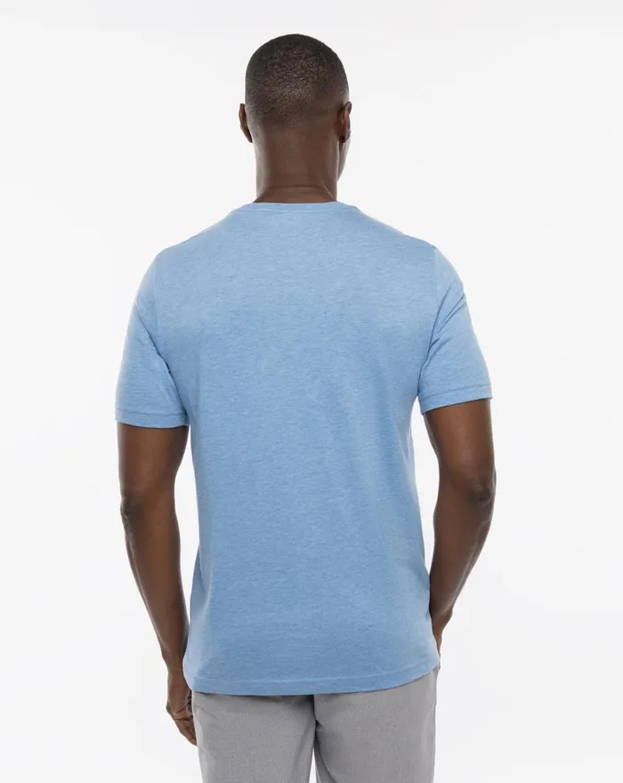 Men Tees TravisMathew THE BIG ISLE 20 TEE Heather Blue