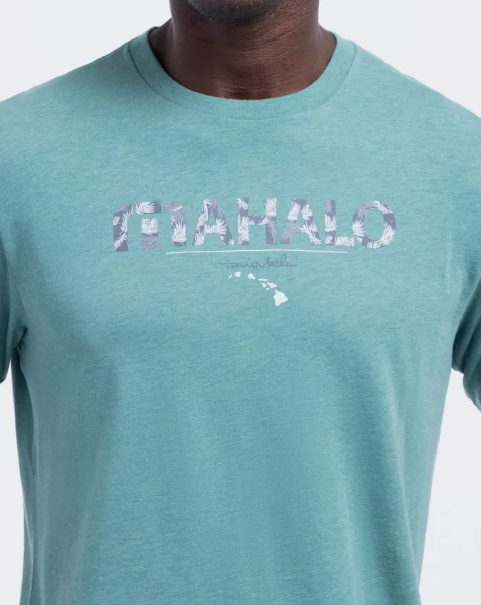 Men Tees TravisMathew THE BIG ISLE 20 TEE Heather Green