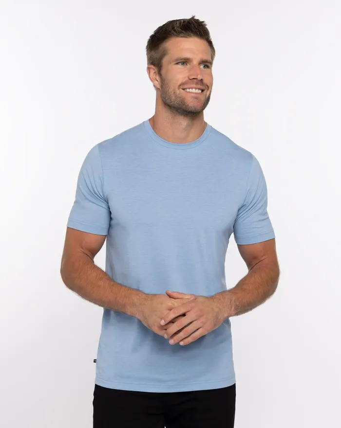 Men Tees TravisMathew THE CREW TEE Heather Allure