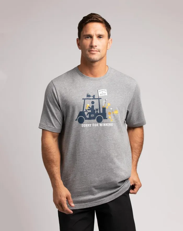 Men Tees TravisMathew THE PATRIOT TEE Heather Grey