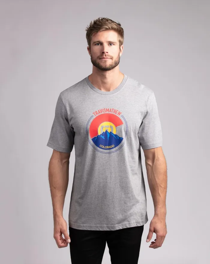 Men Tees TravisMathew THIN AIR TEE Heather Grey