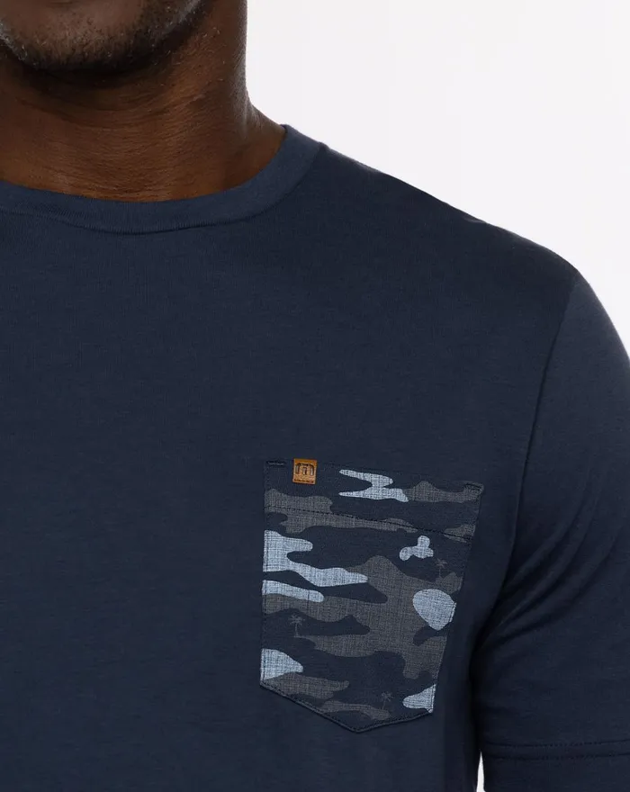 Men Tees TravisMathew THIRTEEN BELOW 20 TEE Dress Blues