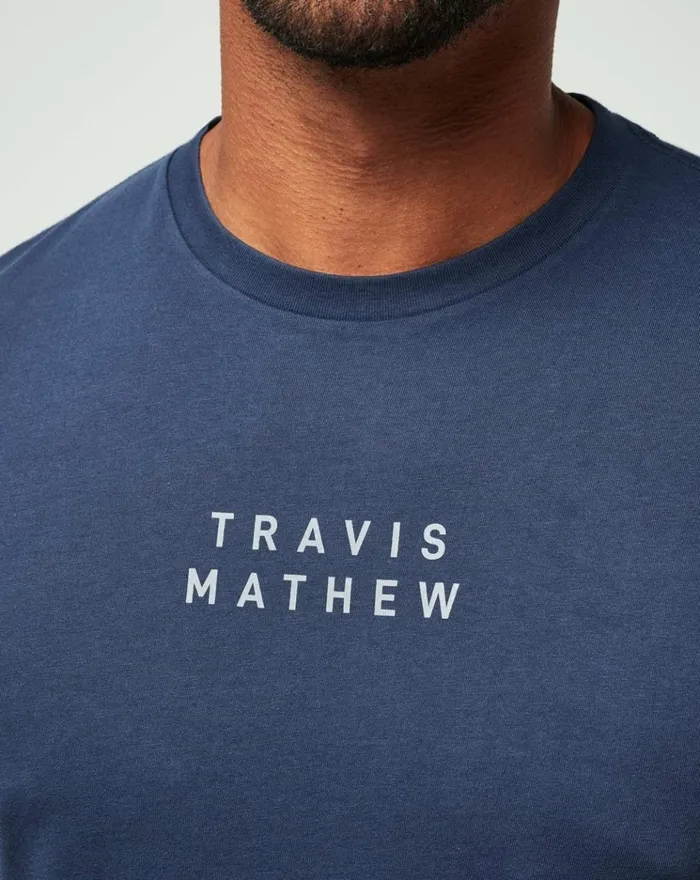 Men Tees TravisMathew TM SCOOP TEE Dress Blues