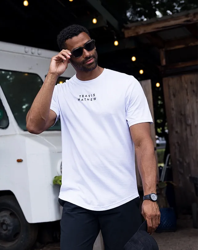 Men Tees TravisMathew TM SCOOP TEE White