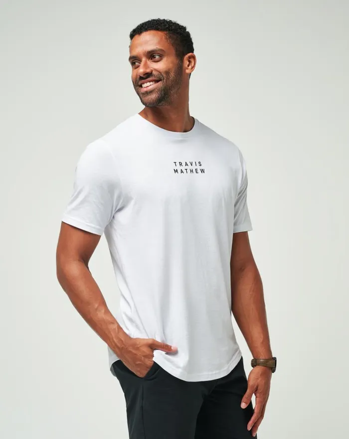 Men Tees TravisMathew TM SCOOP TEE White