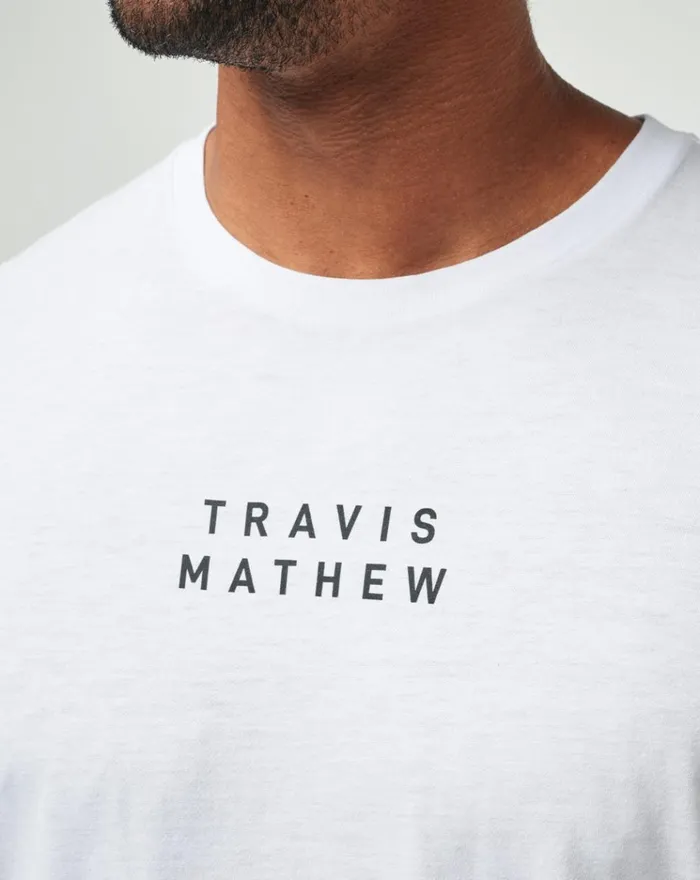 Men Tees TravisMathew TM SCOOP TEE White