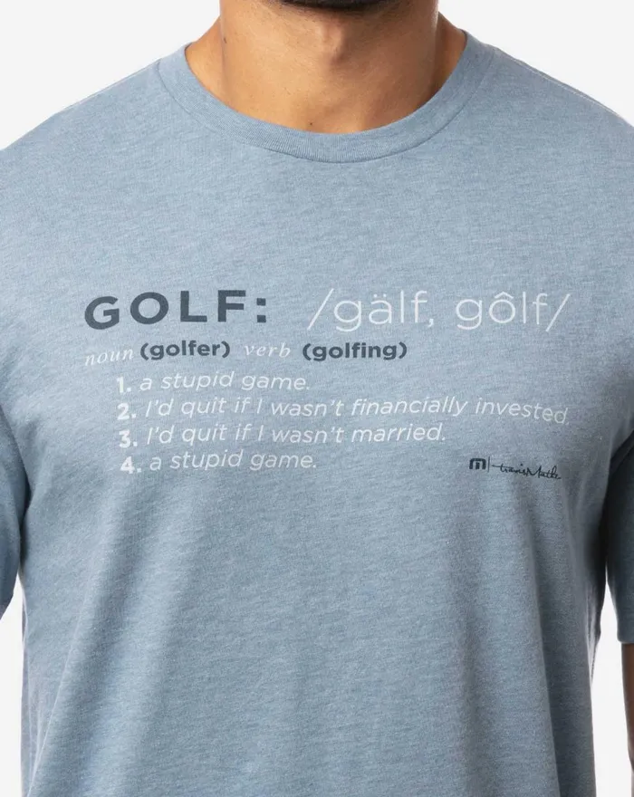 Men Tees TravisMathew TRAIL MAGIC TEE Heather Copen Blue