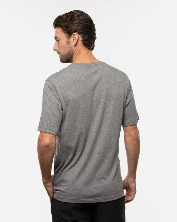 Men Tees TravisMathew TRAIL MAGIC TEE Heather Quiet Shade
