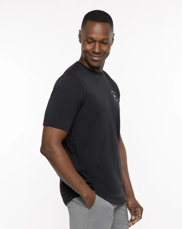 Men Tees TravisMathew TRAINING FIELD TM TEE Black