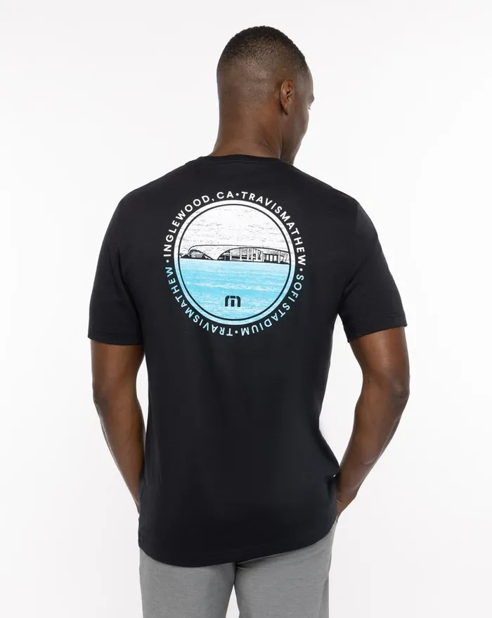 Men Tees TravisMathew TRAINING FIELD TM TEE Black