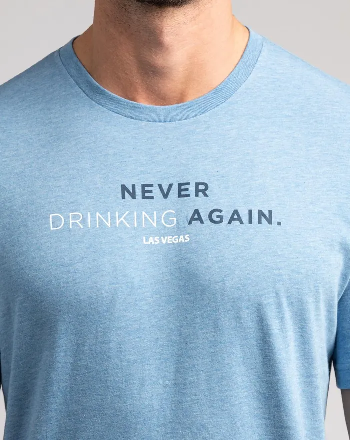 Men Tees TravisMathew TRAPEZE SWINGER TEE Heather Blue