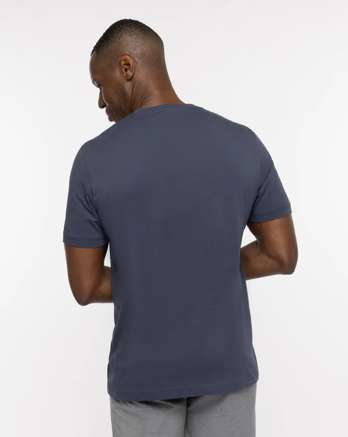 Men Tees TravisMathew TRAVEL SQUAD TM TEE Blue Nights