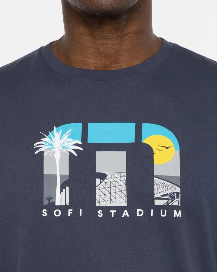 Men Tees TravisMathew TRAVEL SQUAD TM TEE Blue Nights