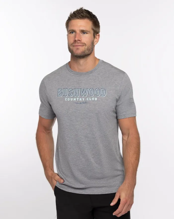 Men Tees TravisMathew TURQUOISE SEA TEE Heather Grey