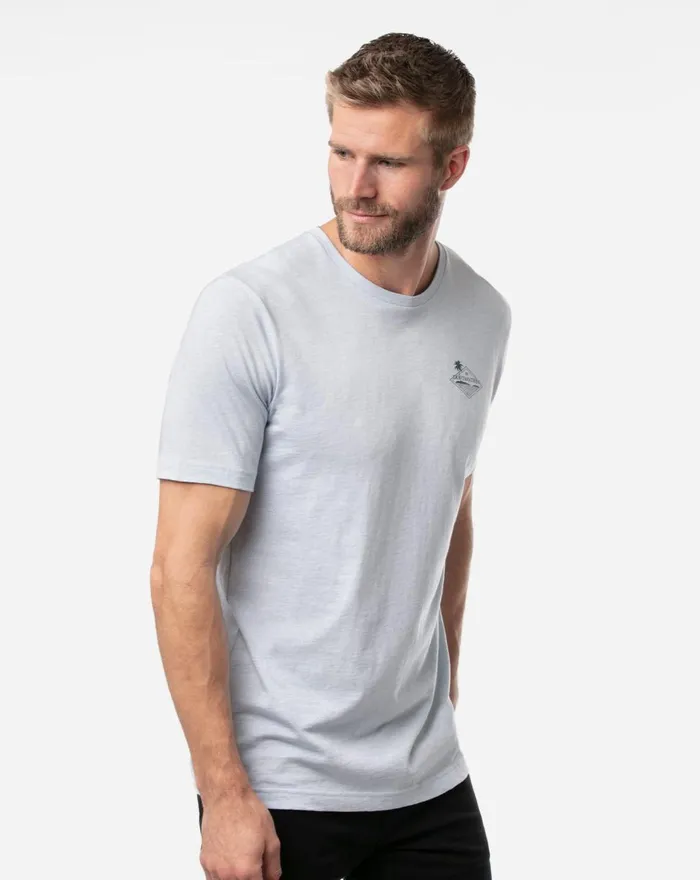 Men Tees TravisMathew VALBY TEE Heather Powder Blue