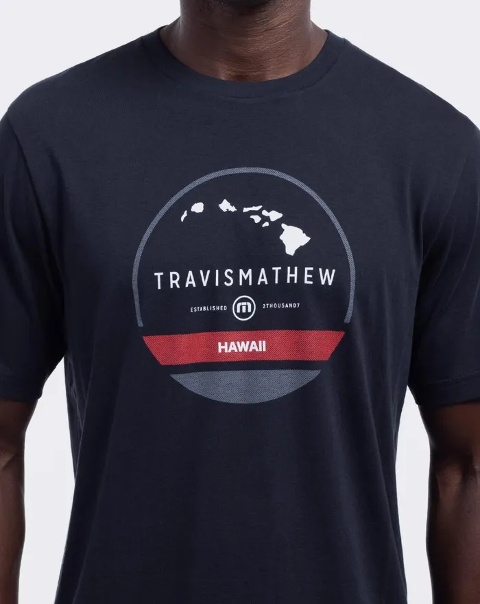 Men Tees TravisMathew VOLCANO 20 TEE Black Men Tees TravisMathew VOLCANO 20 TEE Black