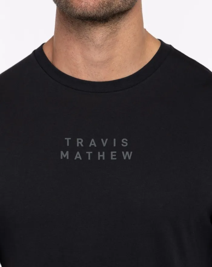 Men Tees TravisMathew YUCCA FLOWER TEE Black