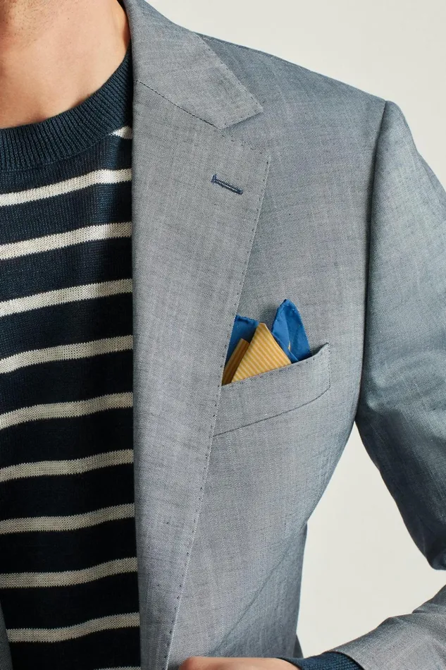 Men Ties and Pocket Squares Bonobos Pocket Square Beach Bum Stripe