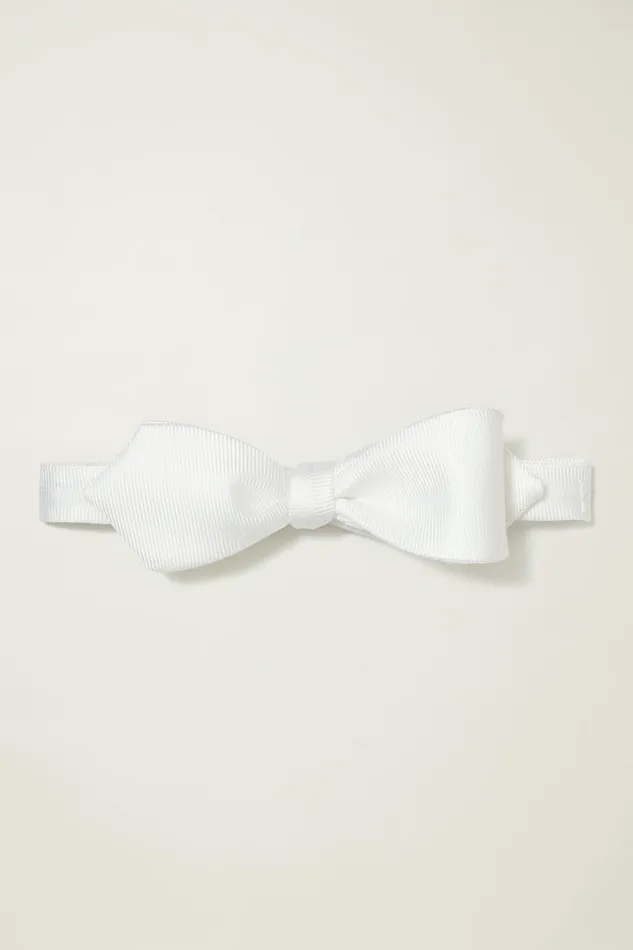 Men Ties and Pocket Squares Bonobos Premium Bowtie White