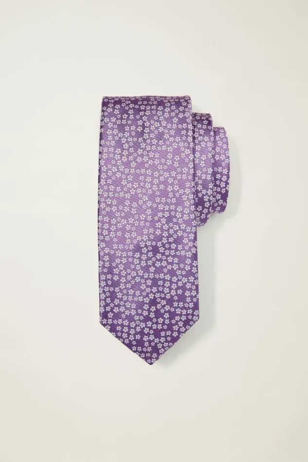Men Ties and Pocket Squares Bonobos Premium Necktie Purple Flower