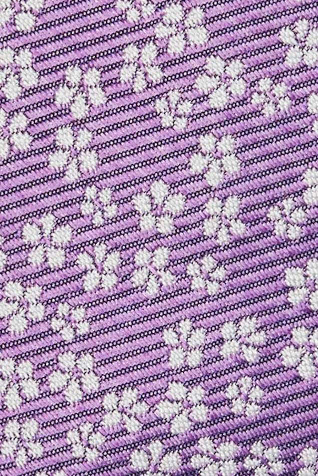 Men Ties and Pocket Squares Bonobos Premium Necktie Purple Flower