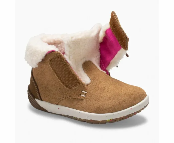 MERRELL Boots Kids Bare Steps Cocoa Jr Boot Chestnut Suede MERRELL Boots Kids Bare Steps Cocoa Jr Boot Chestnut Suede