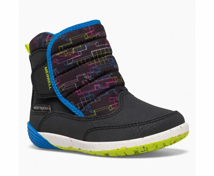 MERRELL Boots Kids Bare Steps Puffer Boot Carbonmulti MERRELL Boots Kids Bare Steps Puffer Boot Carbonmulti