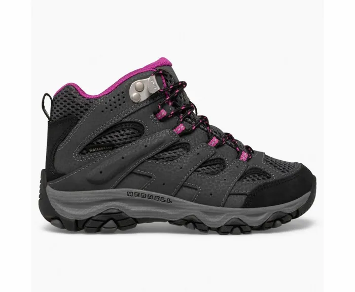 MERRELL Boots Kids Moab 3 Mid Waterproof Boot Graniteberry