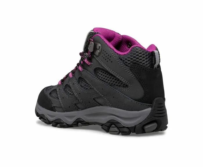 MERRELL Boots Kids Moab 3 Mid Waterproof Boot Graniteberry MERRELL Boots Kids Moab 3 Mid Waterproof Boot Graniteberry