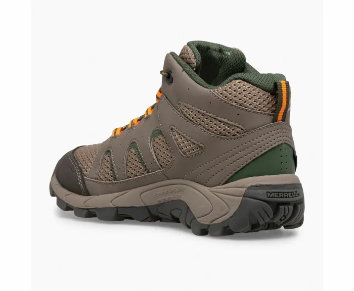 MERRELL Boots Kids Oakcreek Mid Lace Waterproof Boot Boulder MERRELL Boots Kids Oakcreek Mid Lace Waterproof Boot Boulder