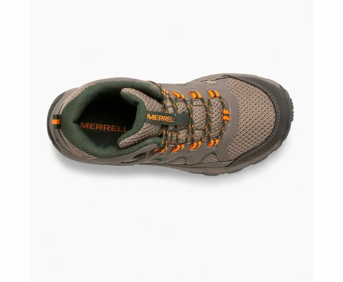MERRELL Boots Kids Oakcreek Mid Lace Waterproof Boot Boulder MERRELL Boots Kids Oakcreek Mid Lace Waterproof Boot Boulder