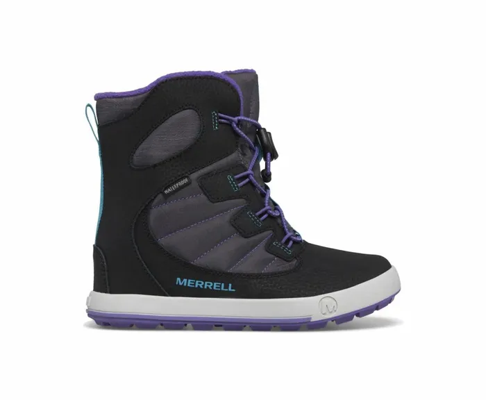 MERRELL Boots Kids Snow Bank 40 Waterproof Boot Blackpurpleturquoise
