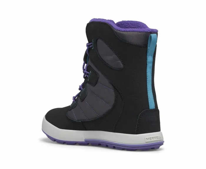 MERRELL Boots Kids Snow Bank 40 Waterproof Boot Blackpurpleturquoise MERRELL Boots Kids Snow Bank 40 Waterproof Boot Blackpurpleturquoise