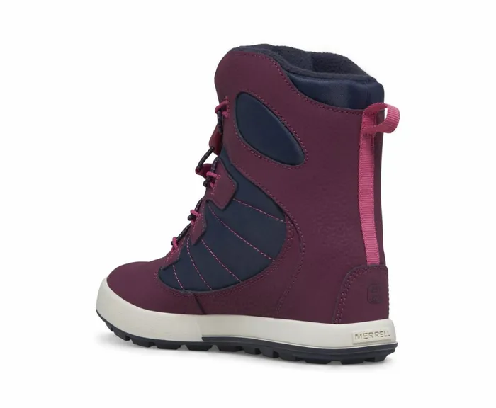 MERRELL Boots Kids Snow Bank 40 Waterproof Boot Navyberry MERRELL Boots Kids Snow Bank 40 Waterproof Boot Navyberry