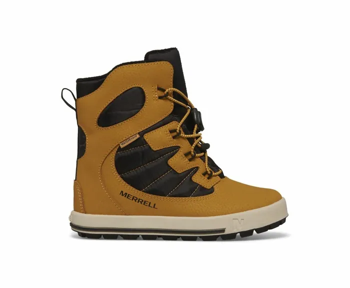 MERRELL Boots Kids Snow Bank 40 Waterproof Boot Wheatblack