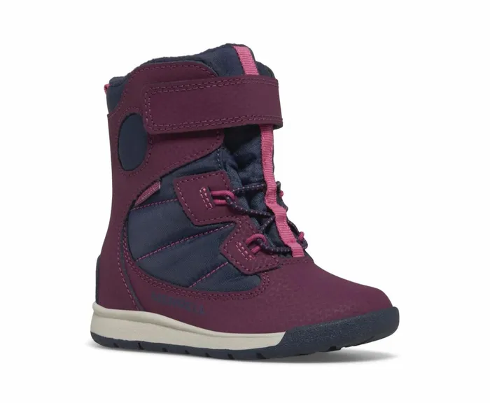 MERRELL Boots Kids Snow Bank Jr Waterproof Boot Navyberry MERRELL Boots Kids Snow Bank Jr Waterproof Boot Navyberry