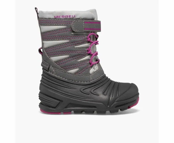 MERRELL Boots Kids Snow Quest Lite 30 Jr Waterproof Greyberry