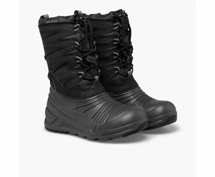 MERRELL Boots Kids Snow Quest Lite 30 Waterproof Blackgrey MERRELL Boots Kids Snow Quest Lite 30 Waterproof Blackgrey