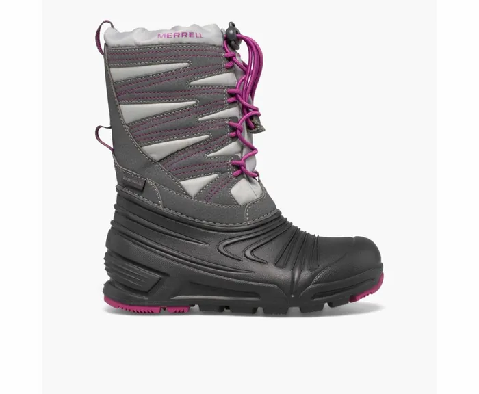 MERRELL Boots Kids Snow Quest Lite 30 Waterproof Greyberry
