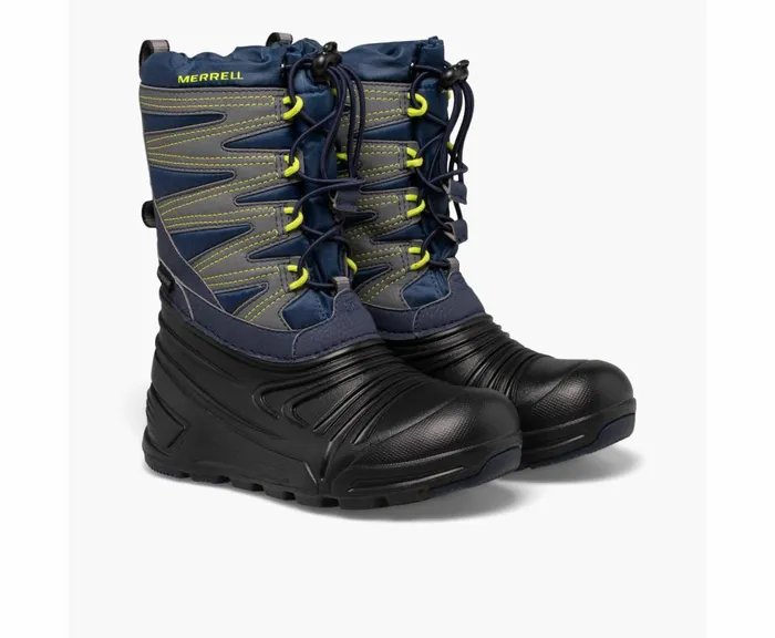 MERRELL Boots Kids Snow Quest Lite 30 Waterproof Navyblackgrey MERRELL Boots Kids Snow Quest Lite 30 Waterproof Navyblackgrey