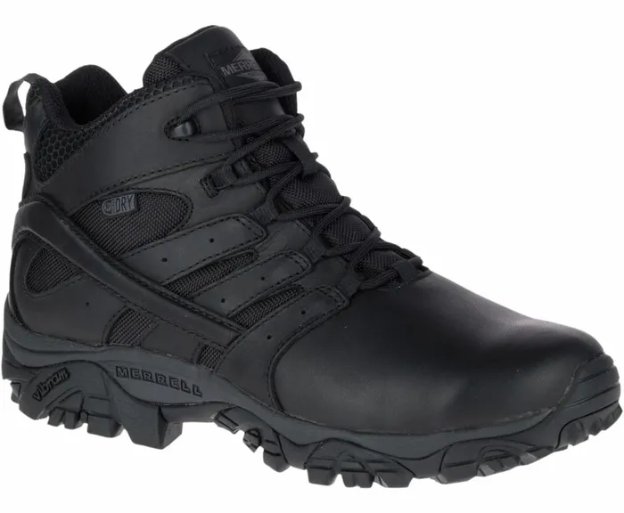 MERRELL Boots Men Moab 2 Mid Tactical Response Waterproof Boot Black MERRELL Boots Men Moab 2 Mid Tactical Response Waterproof Boot Black