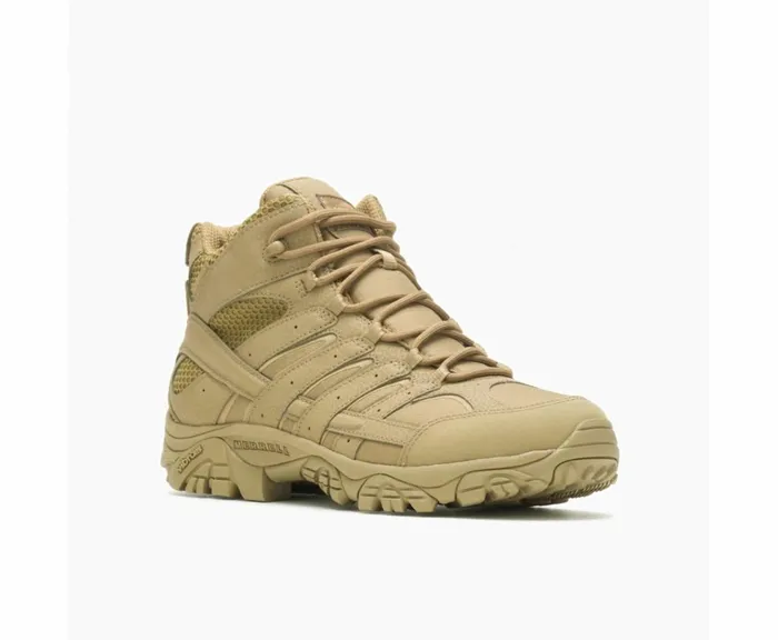 MERRELL Boots Men Moab 2 Mid Tactical Waterproof Boot Coyote MERRELL Boots Men Moab 2 Mid Tactical Waterproof Boot Coyote