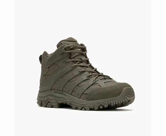 MERRELL Boots Men Moab 3 Mid Tactical Waterproof Dark Olive MERRELL Boots Men Moab 3 Mid Tactical Waterproof Dark Olive