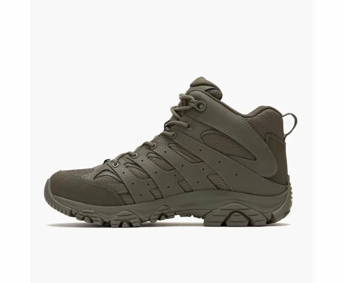 MERRELL Boots Men Moab 3 Mid Tactical Waterproof Dark Olive MERRELL Boots Men Moab 3 Mid Tactical Waterproof Dark Olive