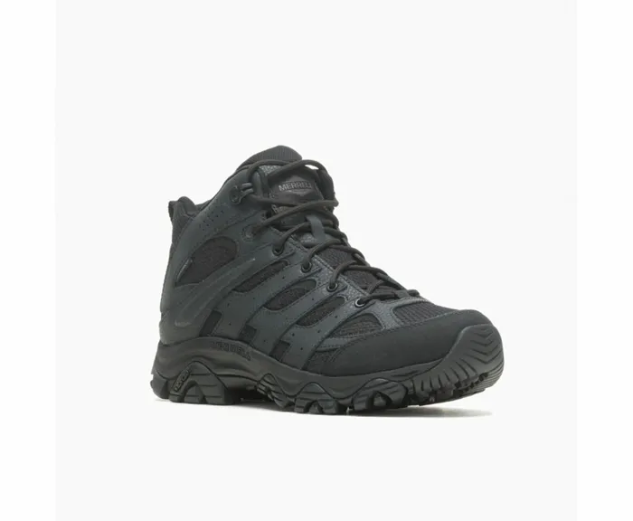 MERRELL Boots Men Moab 3 Mid Tactical Waterproof Wide Width Black MERRELL Boots Men Moab 3 Mid Tactical Waterproof Wide Width Black