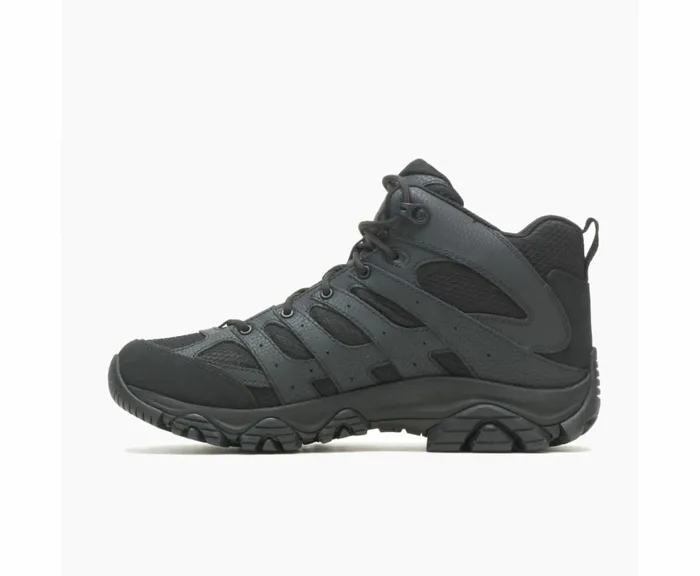 MERRELL Boots Men Moab 3 Mid Tactical Waterproof Wide Width Black MERRELL Boots Men Moab 3 Mid Tactical Waterproof Wide Width Black