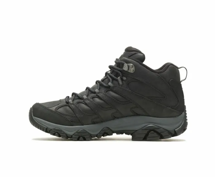 MERRELL Boots Men Moab 3 Prime Mid Waterproof Wide Width Black