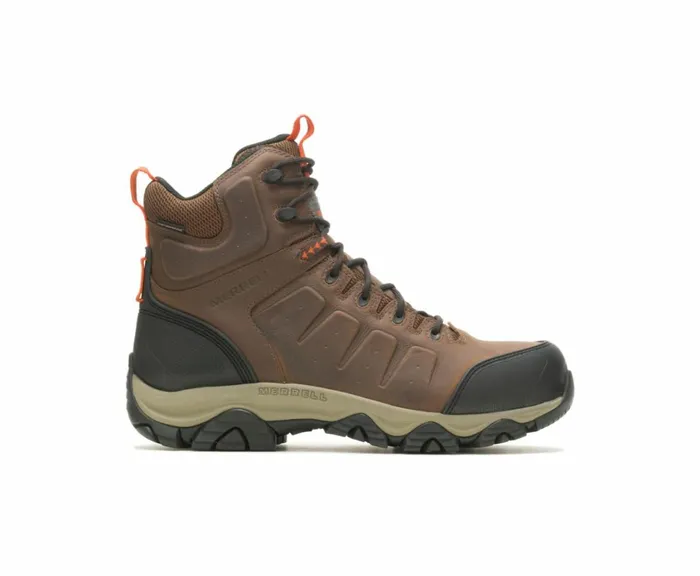MERRELL Boots Men Phaserbound 2 Mid Waterproof Carbon Fiber Earthorange