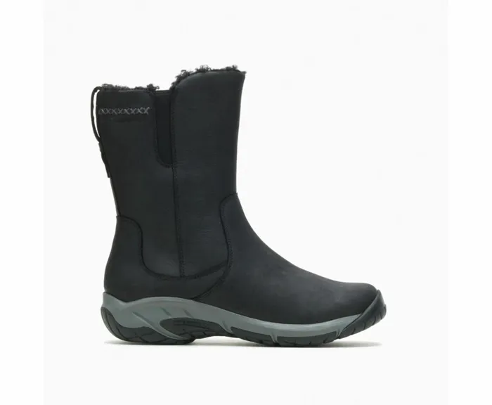 MERRELL Boots Women Encore 4 Tall Zip Polar Waterproof Wide Width Black
