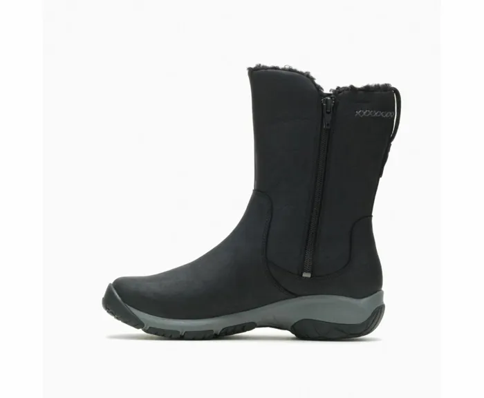 MERRELL Boots Women Encore 4 Tall Zip Polar Waterproof Wide Width Black MERRELL Boots Women Encore 4 Tall Zip Polar Waterproof Wide Width Black
